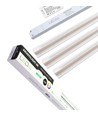 Ensemble de rails LED Zigbee Troldtekt 3x60 cm - CCT, encastré, Akustilight incluant câbles et driver