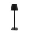 Lampe de table LED rechargeable intérieur/extérieur - Noir, tactile dimmable, CCT, IP54 extérieur