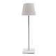 Lampe de table LED rechargeable intérieur/extérieur - Blanc, tactile dimmable, CCT, IP54 extérieur