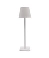 Lampe de table LED rechargeable intérieur/extérieur - Blanc, tactile dimmable, CCT, IP54 extérieur