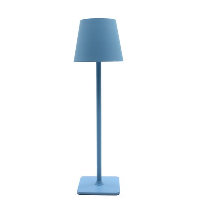 Lampe de table LED rechargeable intérieur/extérieur - Bleu clair, tactile dimmable, CCT, IP54 extérieur
