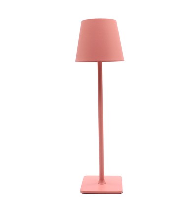 Lampe de table LED rechargeable intérieur/extérieur - Rose, tactile dimmable, CCT, IP54 extérieur