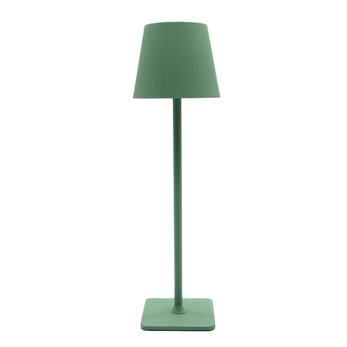 Lampe de table LED rechargeable Intérieur/extérieur - Verte, tactile dimmable, CCT, IP54 extérieur