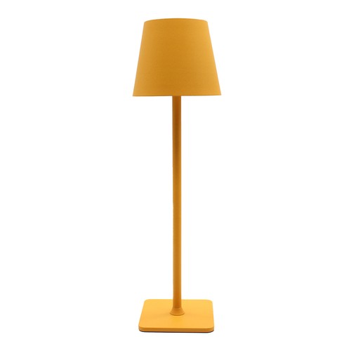 Lampe de table LED rechargeable intérieur/extérieur - Jaune, tactile dimmable, CCT, IP54 extérieur