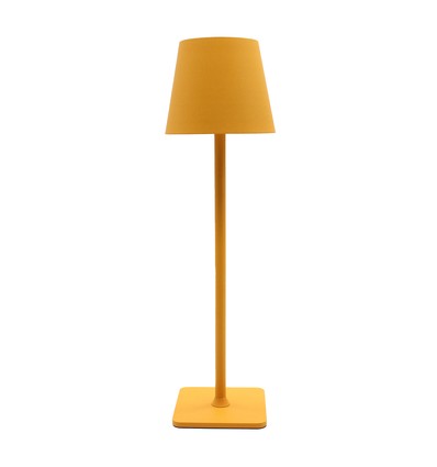 Lampe de table LED rechargeable intérieur/extérieur - Jaune, tactile dimmable, CCT, IP54 extérieur