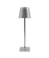 Lampe de table LED rechargeable Intérieur/extérieur - Argent, tactile dimmable, CCT, IP54 extérieur