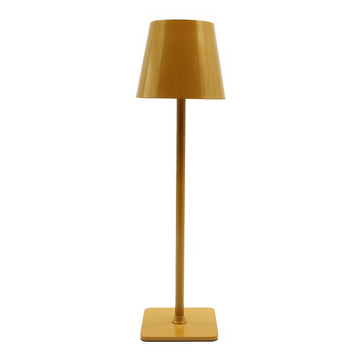 Lampe de table LED rechargeable intérieur/extérieur - Curry / or, tactile dimmable, CCT, IP54 extérieur