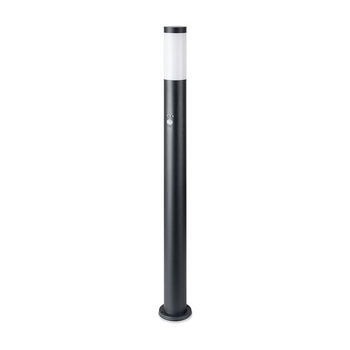 Lampe de jardin V-Tac noire - 110 cm, IP44 extérieur, capteur PIR, douille E27, sans source lumineuse