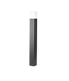 V-Tac lampe de jardin carrée - Noir, 80 cm, IP54, douille GU10, sans source lumineuse, 230V