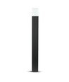 V-Tac lampe de jardin carrée - Noir, 80 cm, IP54, douille GU10, sans source lumineuse, 230V