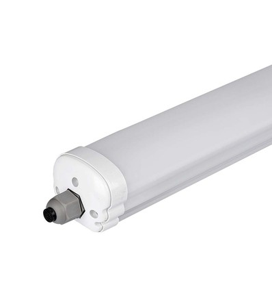 Réglette LED complète 120cm 36W étanche, câblage traversant - 130lm/W, IP65, 6 ans de garantie