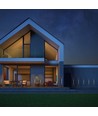 Applique murale haut/bas 2W Luna - IP54 extérieur, CCT, 3 couleurs de lumière, noir, source lumineuse incluse