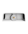 Applique murale haut/bas Luna blanche 2W - IP54 extérieur, CCT, 3 couleurs de lumière, source lumineuse incluse