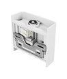 Applique murale haut/bas Luna blanche 2W - IP54 extérieur, CCT, 3 couleurs de lumière, source lumineuse incluse