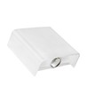 Applique murale haut/bas Luna blanche 2W - IP54 extérieur, CCT, 3 couleurs de lumière, source lumineuse incluse