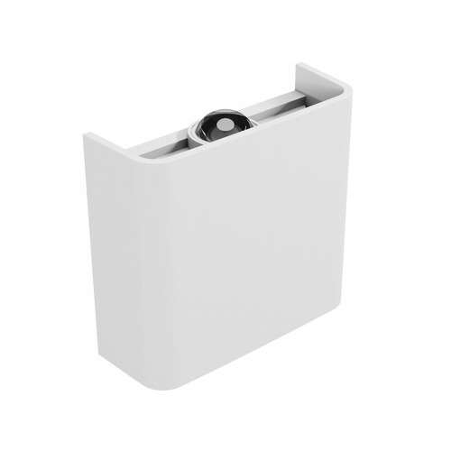 Applique murale haut/bas Luna blanche 2W - IP54 extérieur, CCT, 3 couleurs de lumière, source lumineuse incluse