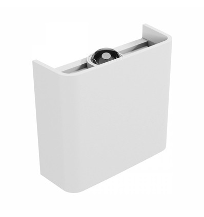 Applique murale haut/bas Luna blanche 2W - IP54 extérieur, CCT, 3 couleurs de lumière, source lumineuse incluse