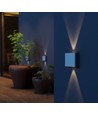 Applique murale haut/bas 2W Luna - IP54 extérieur, CCT, 3 couleurs de lumière, noir, source lumineuse incluse