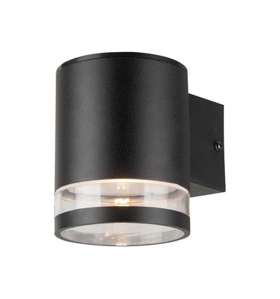 Applique murale solaire LED 1W - IP54, noir, avec détecteur