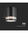 Applique murale solaire LED 1W - IP54, noir, avec détecteur
