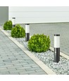 Lampe de jardin V-Tac noire - 45 cm, IP44 extérieur, capteur PIR, douille E27, sans source lumineuse