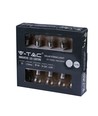 Guirlande lumineuse solaire V-Tac avec 10 ampoules 1W - 2 mètres, IP44, source lumineuse incluse