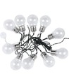 Guirlande lumineuse solaire V-Tac avec 10 ampoules 1W - 2 mètres, IP44, source lumineuse incluse