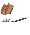 Kit de montage de démarrage, pour 2 panneaux - Rail noir, tuiles, pour panneau de 35 mm