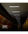 Réglette LED complète étanche 150cm 48W, câblage traversant - IP65
