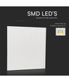 Dalle LED 60x60, 25W - Hauteur: 33mm, 180lm/w, bord blanc