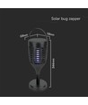 Lampe anti-insectes solaire V-Tac - Noir, 3-en-1, IP24