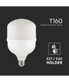 Ampoule LED E27 60W - T160, avec adaptateur de douille E40