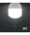 Ampoule LED E27 60W - T160, avec adaptateur de douille E40