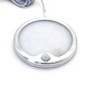 Spot pour meuble Sono60s Ø6cm - 12V DC, Dimensions : Ø6 cm, montage en saillie, capteur, acier brossé
