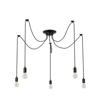 Plafonnier araignée E27 - 150cm, câble de 1,5m