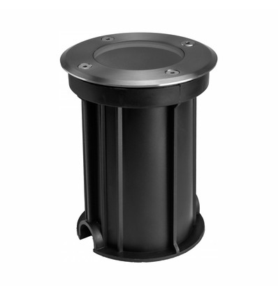 Lukka Connect spot encastré - Rond, Alu, GU10, câblage traversant