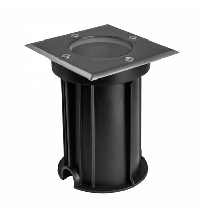 Lukka Connect spot encastré - Carré, Alu, GU10, câblage traversant