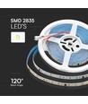 Bande LED monochrome 10W/m IC effet course - 10m, effet course, contrôleur inclus, 120 LED par mètre, 24V