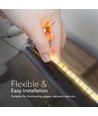 Bande LED monochrome 10W/m IC effet course - 10m, effet course, contrôleur inclus, 120 LED par mètre, 24V