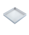 Cadre de puits de lumière pour panneau LED 60x60 - Effet fenêtre de toit élégant, bord blanc