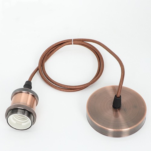 Douille de lampe & rosace, Designer - Bronze, câble 150 cm, E27