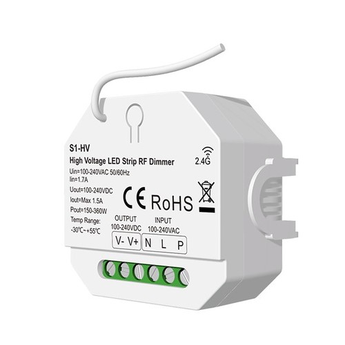 LEDlife rWave variateur pour bande LED 230V - RF, push-dim, 360W