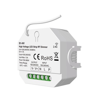 LEDlife rWave variateur pour bande LED 230V - RF, push-dim, 360W