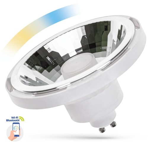 Spot LED Smart Home GU10 10W Blanc - AR111, Tuya/Smart Life, compatible avec Google Home, Alexa et smartphones