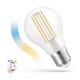 Ampoule LED 5W Smart Home - Tuya/Smart Life, compatible Google Home, Alexa et smartphones, A60, E27