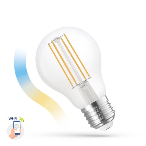 Ampoule LED 5W Smart Home - Tuya/Smart Life, compatible Google Home, Alexa et smartphones, A60, E27