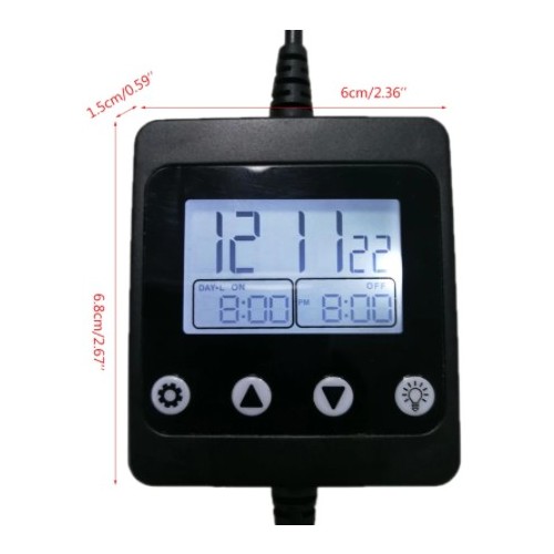 Minuteur LED avec prise DC - Pour LED unicolore, 12/24V, max. 150W