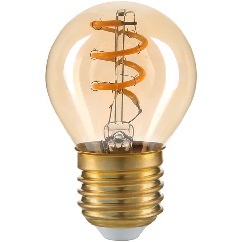 Ampoule LED E27 3W - G45, filament, verre fumé