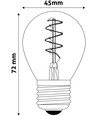 Ampoule LED E27 3W - G45, filament, verre fumé