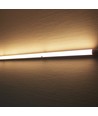Réglette LED 60cm 10W, câblage traversant - IP65, Ø2,5cm
